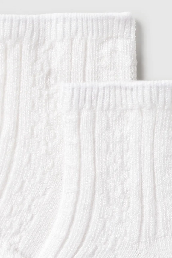 Παιδικές κάλτσες Mayoral Newborn 2-pack 9050.1J.Newborn.PPY2 λευκό SS26