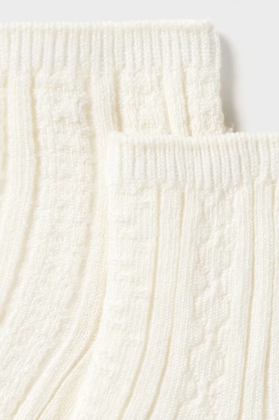 Mayoral Newborn skarpetki dziecięce 2-pack 9050.1J.Newborn.PPY2 beżowy SS26