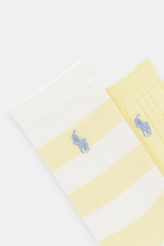 Polo Ralph Lauren skarpety dziecięce 3-pack 448P11078002 żółty SS26