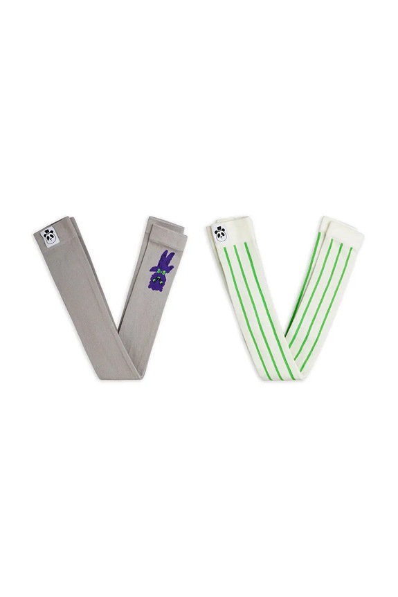 Παιδικά κολάν Mini Rodini Alien 2-pack εμπριμέ γκρί 26260119