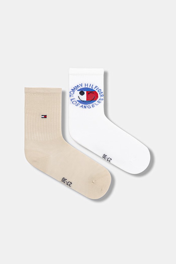 Dječje čarape Tommy Hilfiger 2-pack bijela 701238509.PPY2