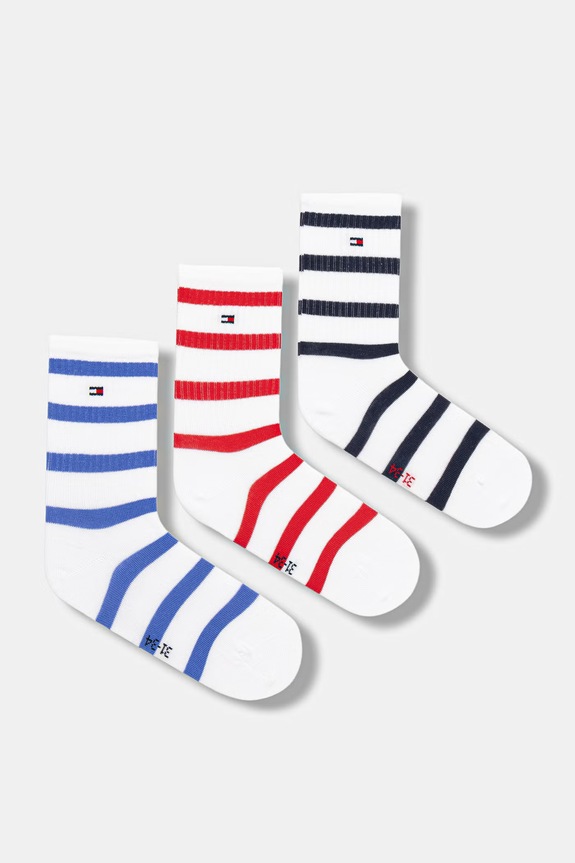 Dječje čarape Tommy Hilfiger 3-pack bijela 701238510.PPY2