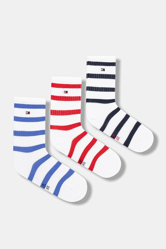 Dječje čarape Tommy Hilfiger 3-pack bijela 701238510.PPY2