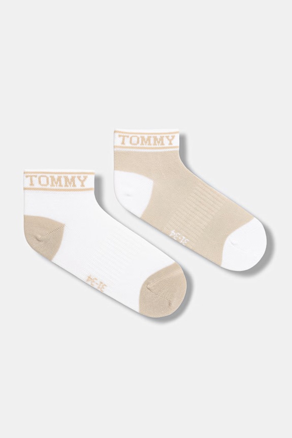 Dječje čarape Tommy Hilfiger 2-pack bež 701238514.PPY2
