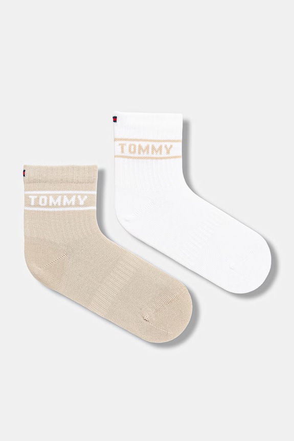 Dječje čarape Tommy Hilfiger 2-pack bež 701238520.PPY2
