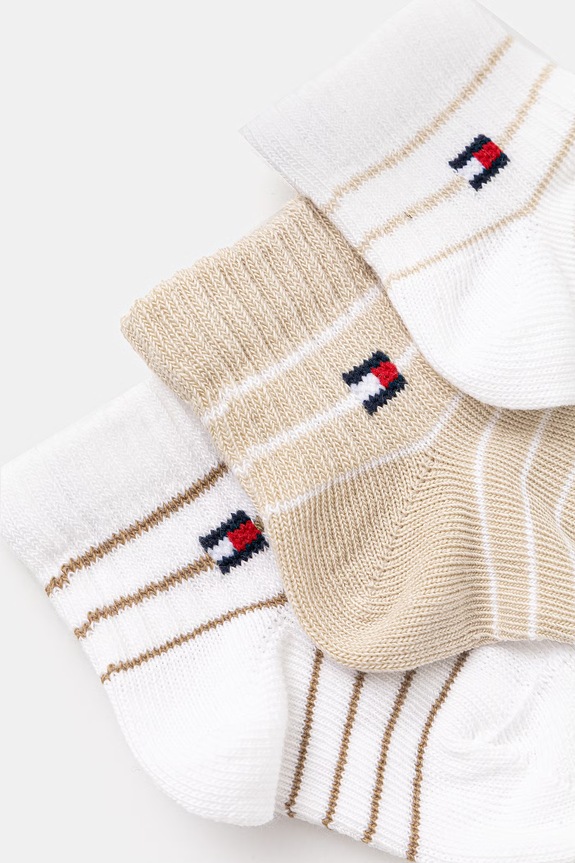 Dječje čarape Tommy Hilfiger 3-pack 701238521.PPY2 bež SS26