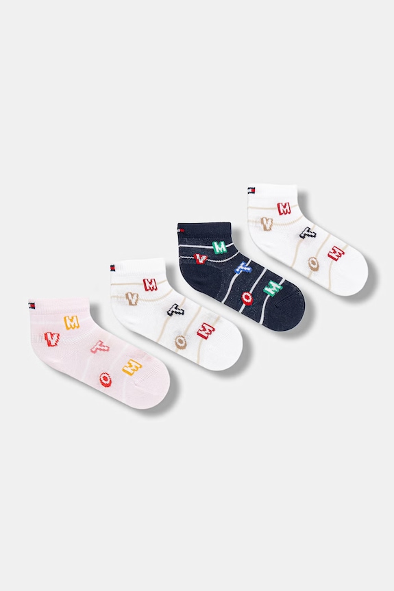 Dječje čarape Tommy Hilfiger 4-pack mornarsko plava 701241406.PPY2