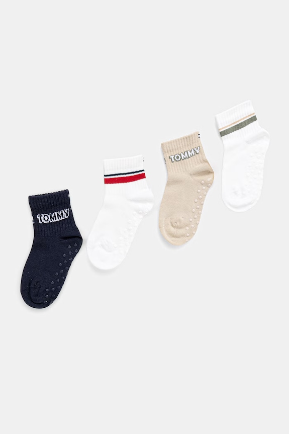 Dječje čarape Tommy Hilfiger 4-pack bijela 701241407.PPY2