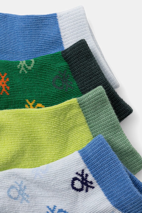 United Colors of Benetton skarpety dziecięce 4-pack 6AO5R7009.G.Stagionale niebieski SS26