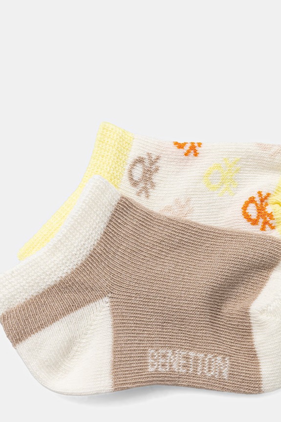 United Colors of Benetton nogavice otroške paket 2 kosov 6AO5R700F.W.Stagionale bež SS26