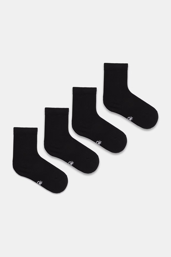 United Colors of Benetton skarpety dziecięce 4-pack czarny 6GRDR7003.G.Stagionale