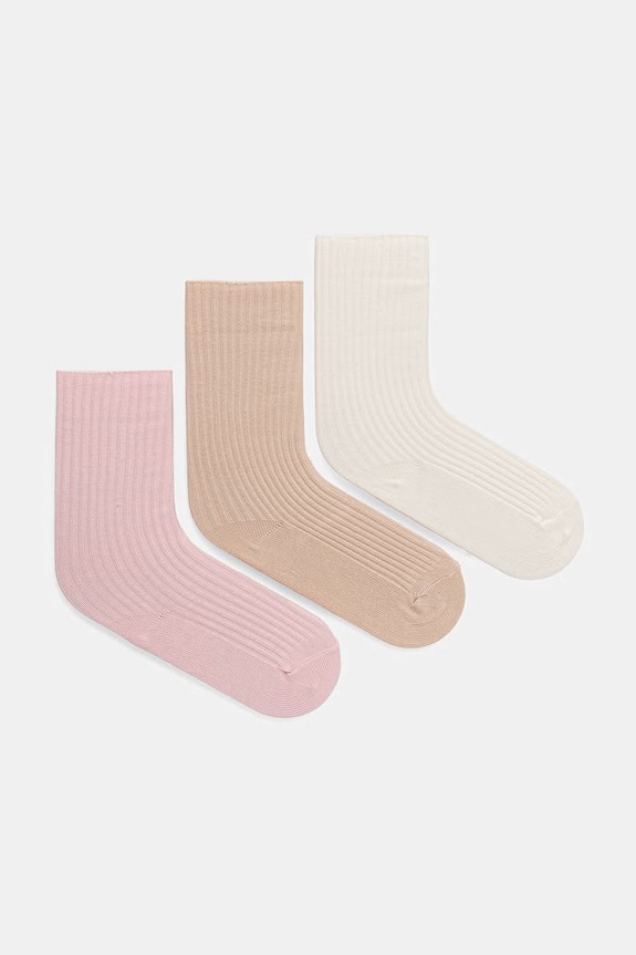 United Colors of Benetton čarape za djecu 3-pack roza 6ORAR700H.W.Stagionale