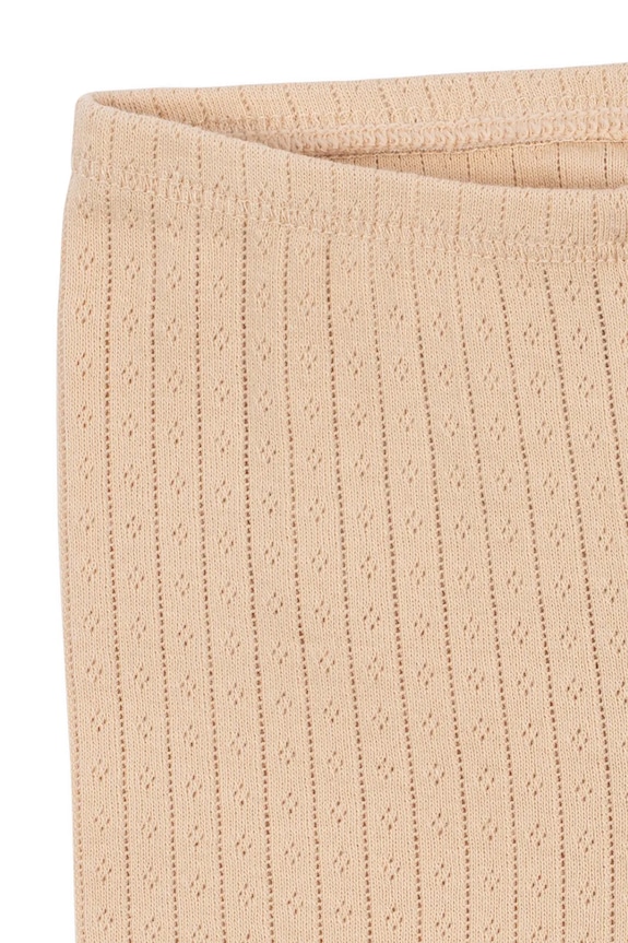 Chlapec Konges Sløjd legíny detské bavlnené MINNIE PANTS GOTS KS105480.PPY2 béžová