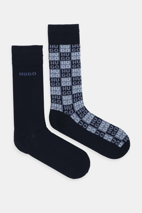 HUGO șosete 2P RS AARON CC 2-pack sosete lungi bleumarin 50553168