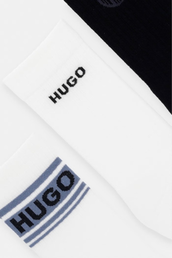 Čarape HUGO 3P QS NEW LOGO CC 3-pack 50553199 bijela SS26