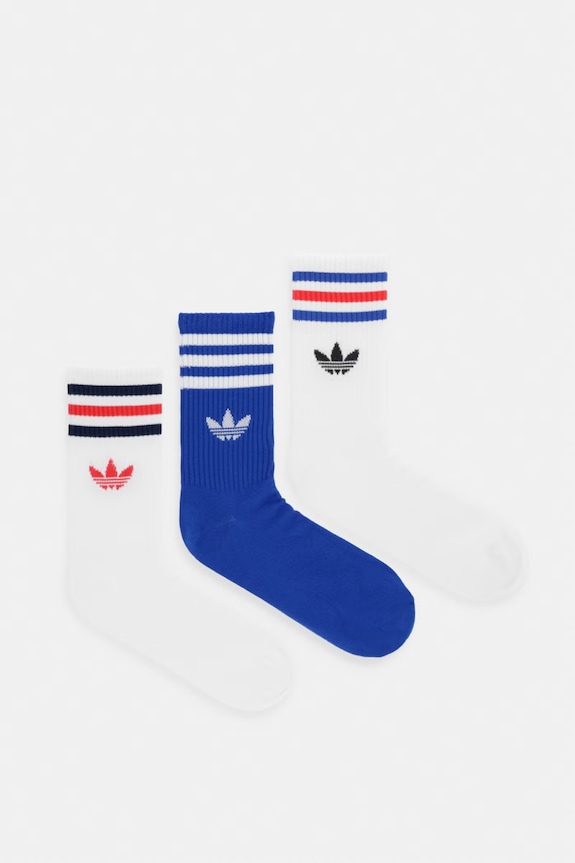 adidas Originals șosete 3-pack sosete lungi alb KD8252