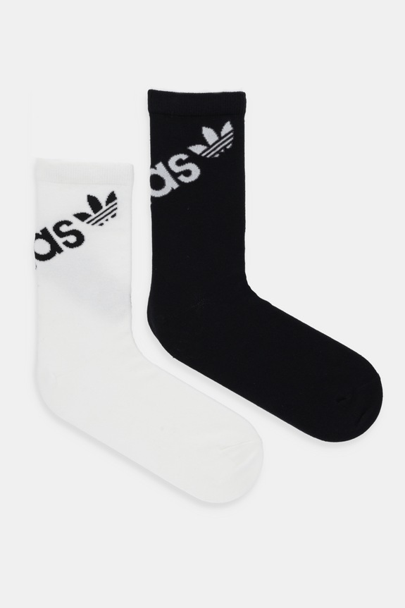 Κάλτσες adidas Originals 2-pack ψηλές κάλτσες μαύρο KD8392