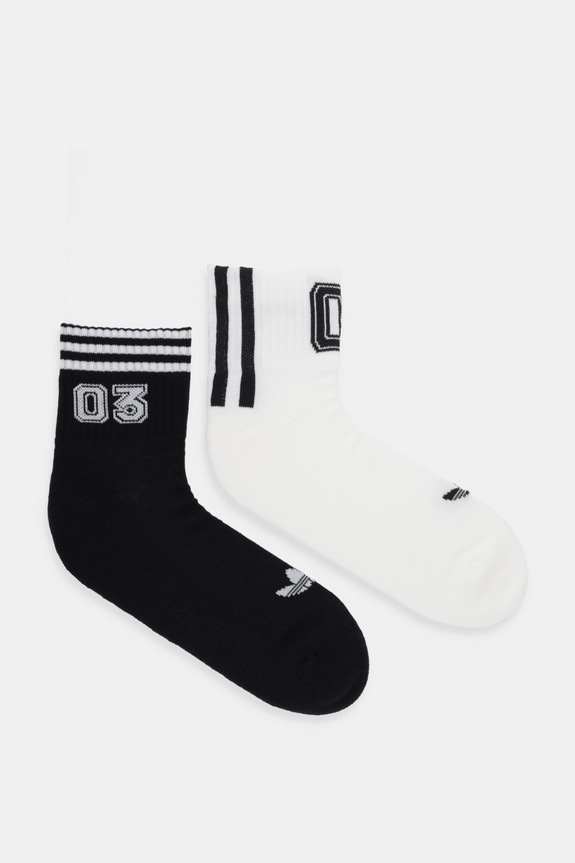 Κάλτσες adidas Originals 2-pack ψηλές κάλτσες μαύρο KE0837