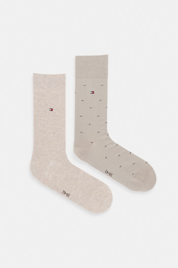 Tommy Hilfiger Șosete bărbătești pachet de 2 bej 701238494