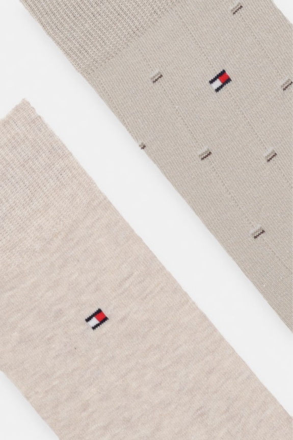 Tommy Hilfiger Șosete bărbătești pachet de 2 701238494 bej SS26