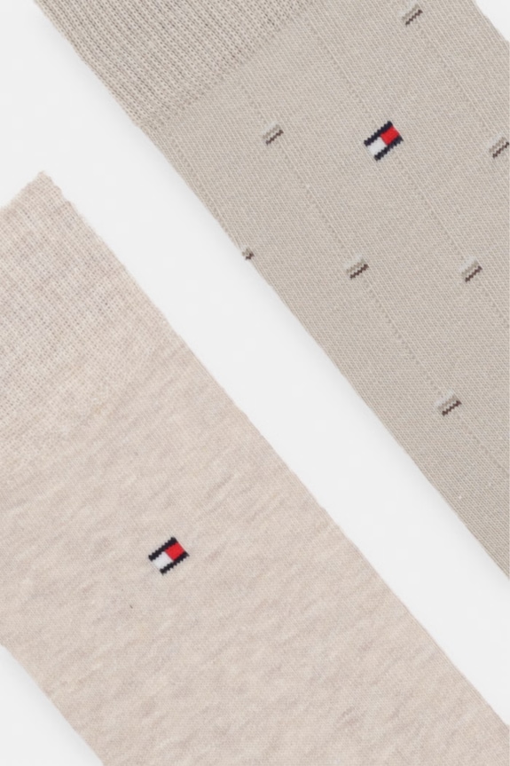 Tommy Hilfiger Șosete bărbătești pachet de 2 701238494 bej SS26