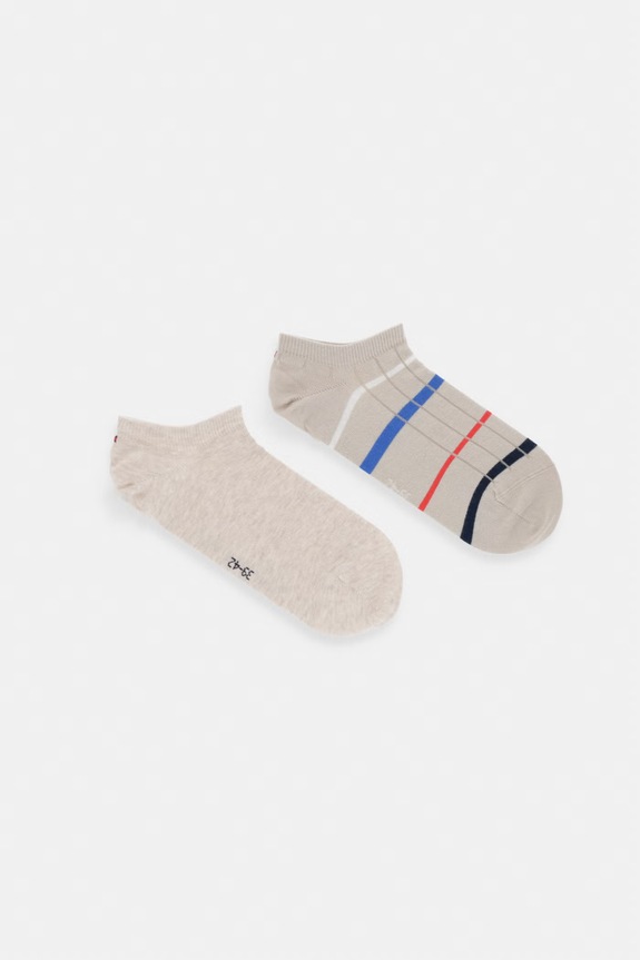 Tommy Hilfiger șosete de bărbați pachet de 2 bej 701238499