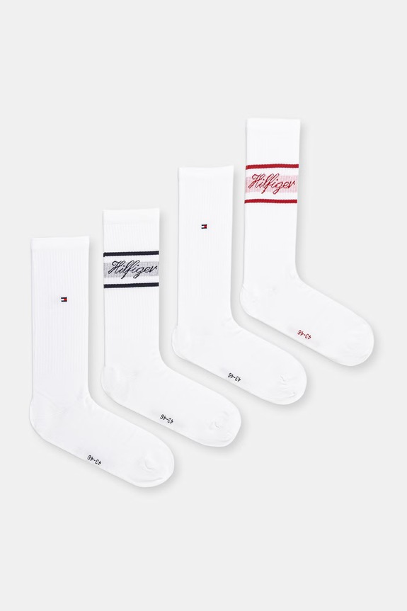 Tommy Hilfiger Șosete Bărbați pachet de 4 alb 701238505