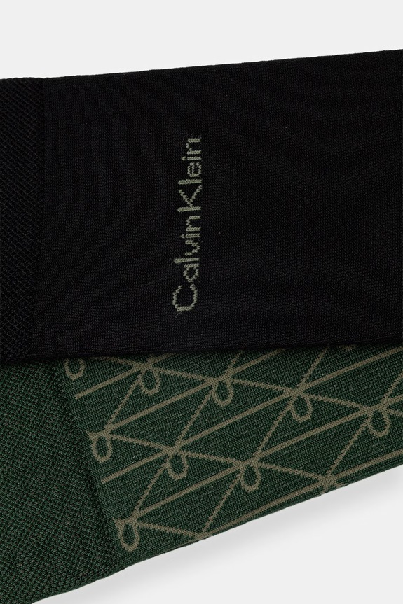 Calvin Klein ponožky pánske 2-pak 701237677 zelená SS26