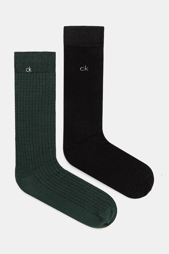 Calvin Klein skarpety męskie 2-pack zielony 701239283