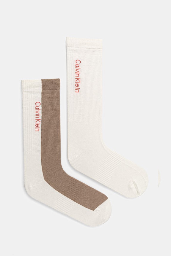 Pánske ponožky Calvin Klein 2-pak béžová 701237879