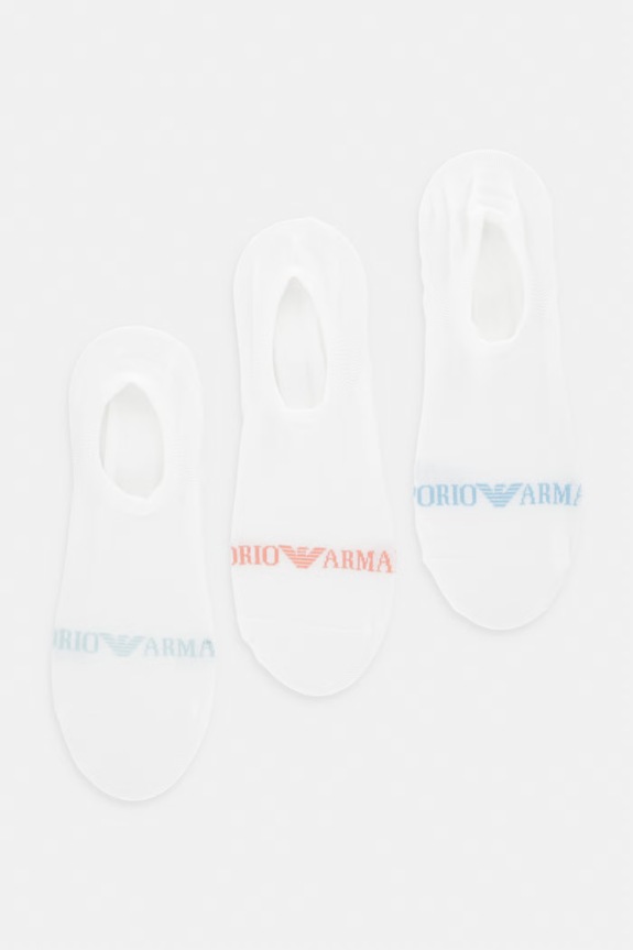 Emporio Armani Underwear skarpetki 3-pack skarpetki krótkie biały EM000548.AF20083