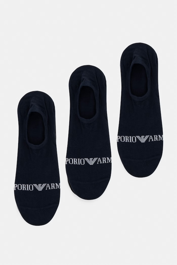 Emporio Armani Underwear skarpetki 3-pack skarpetki krótkie granatowy EM000548.AF20083