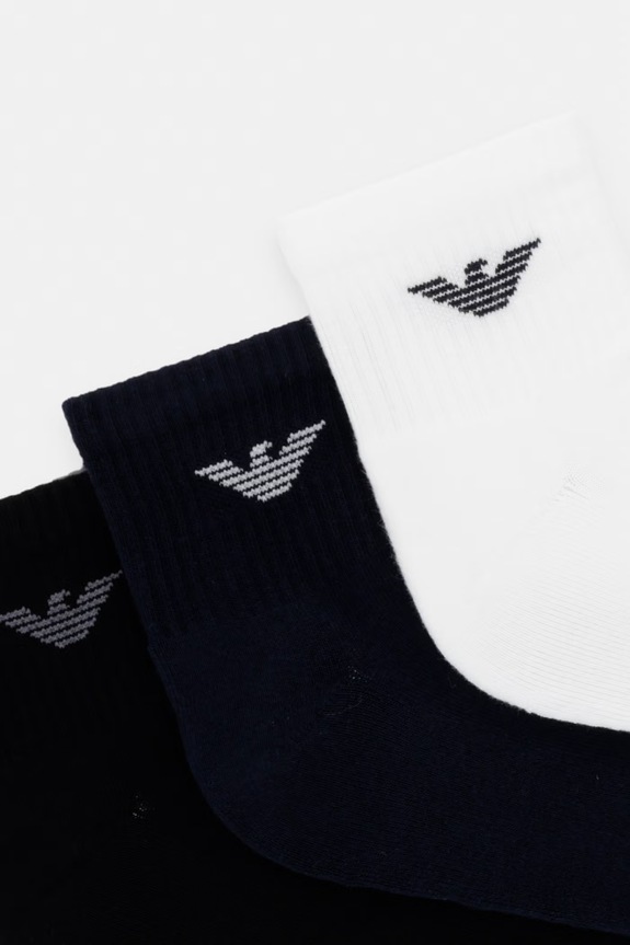Emporio Armani Underwear șosete 3-pack EM000551.AF14499 alb SS26