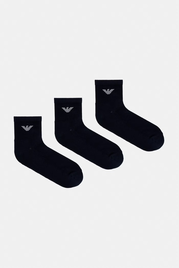 Emporio Armani Underwear șosete 3-pack sosete lungi bleumarin EM000551.AF14499