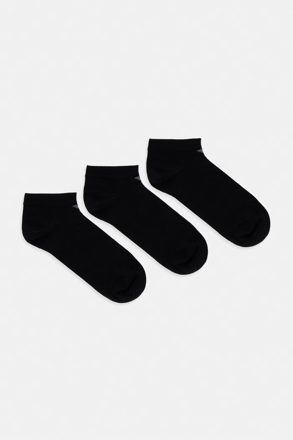 Κάλτσες Emporio Armani Underwear 3-pack ψηλές κάλτσες μαύρο EM000550.AF14446