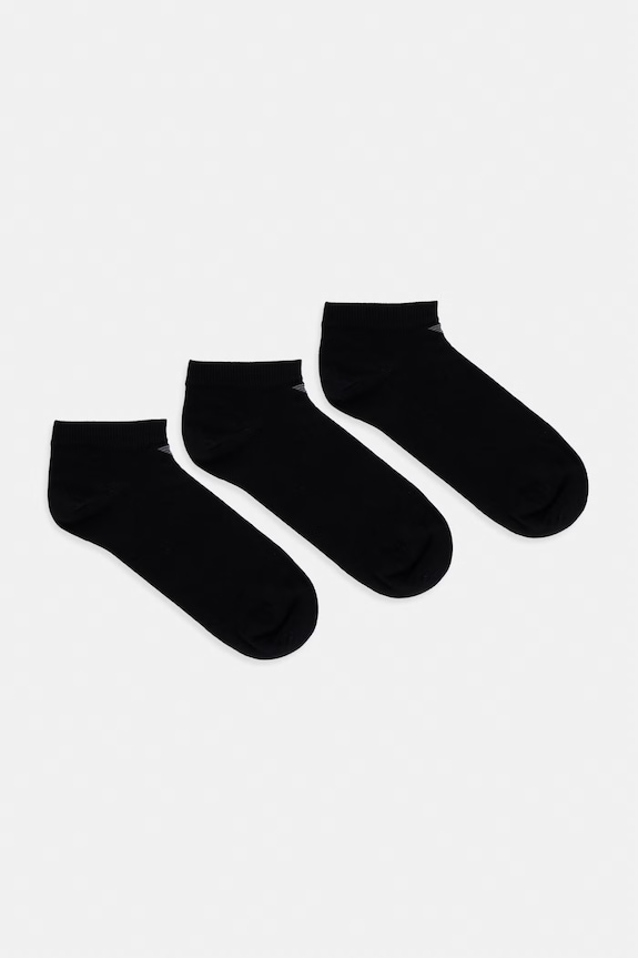 Κάλτσες Emporio Armani Underwear 3-pack ψηλές κάλτσες μαύρο EM000550.AF14446