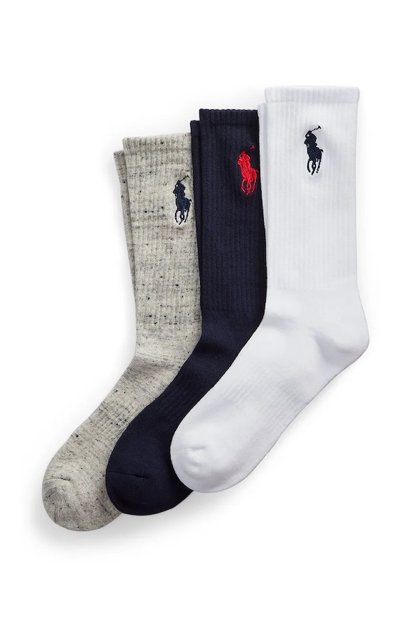 Polo Ralph Lauren socks 3-pack ankle socks navy 449865823