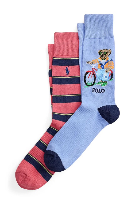 Polo Ralph Lauren șosete 2-pack sosete lungi albastru 449P11952
