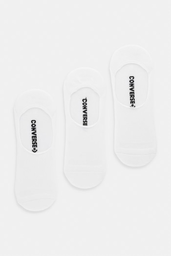 Ponožky Converse 3-pack potisk bílá MC0518