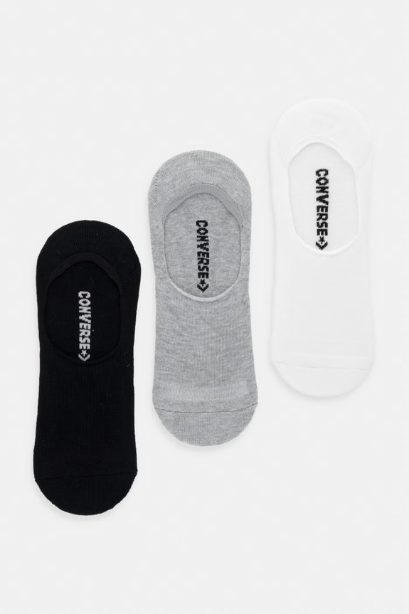 Ponožky Converse 3-pack potisk šedá MC0518