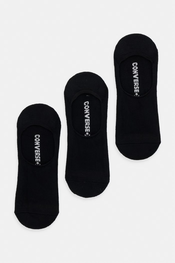 Ponožky Converse 3-pack potisk černá MC0518