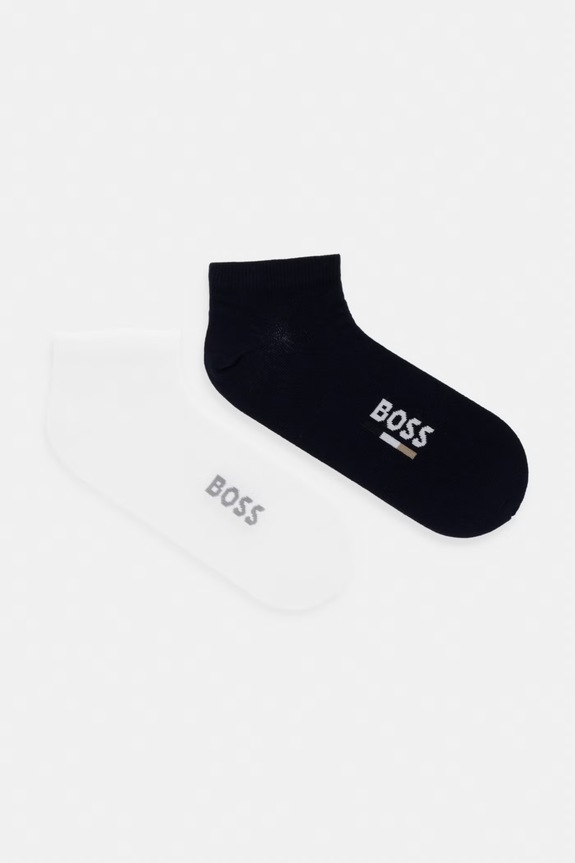 Čarape BOSS 2-pack niske čarape mornarsko plava 50559426
