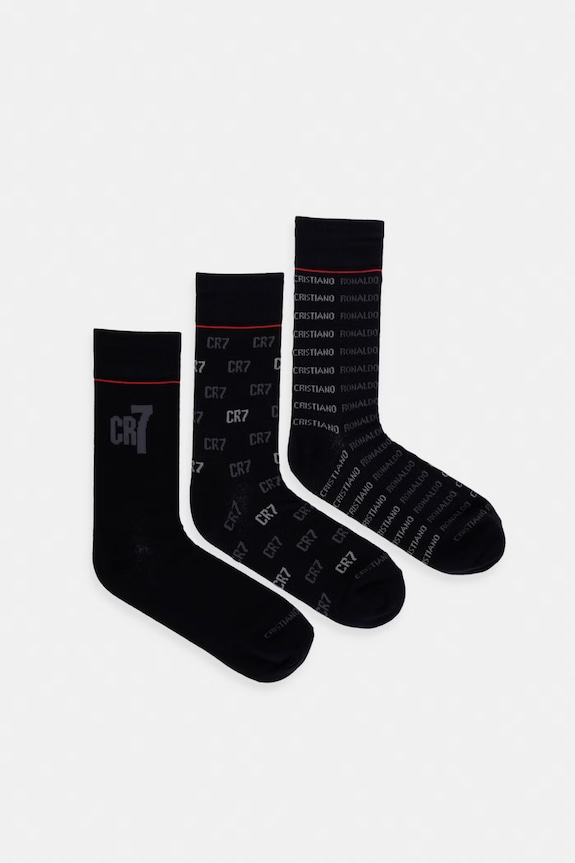 CR7 Cristiano Ronaldo skarpetki 3-pack skarpetki długie czarny 8273.80.163