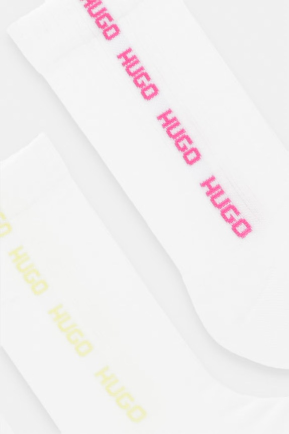 HUGO čarape za muškarce 3P QS SIDE TAPE CC 3-pack 50560084 bijela SS26