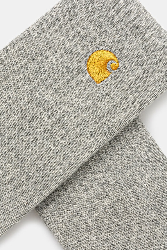 Carhartt WIP Chase Socks șosete pentru bărbați I036747.00MXX gri SS26