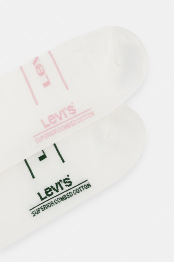 Levi's șosete pentru bărbați, cu bumbac pachet de 2 37157.1312 bej SS26