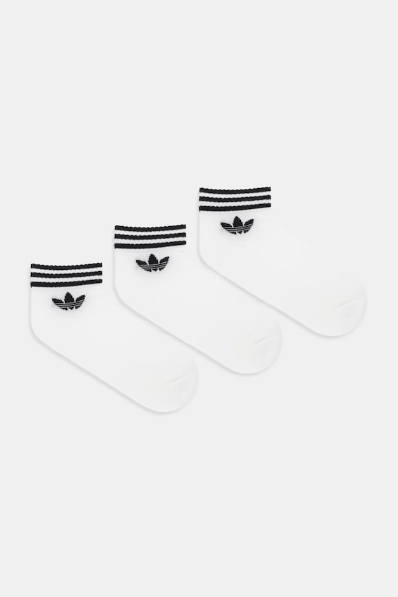 Ponožky adidas Originals 3-pak krátke ponožky biela JV7435