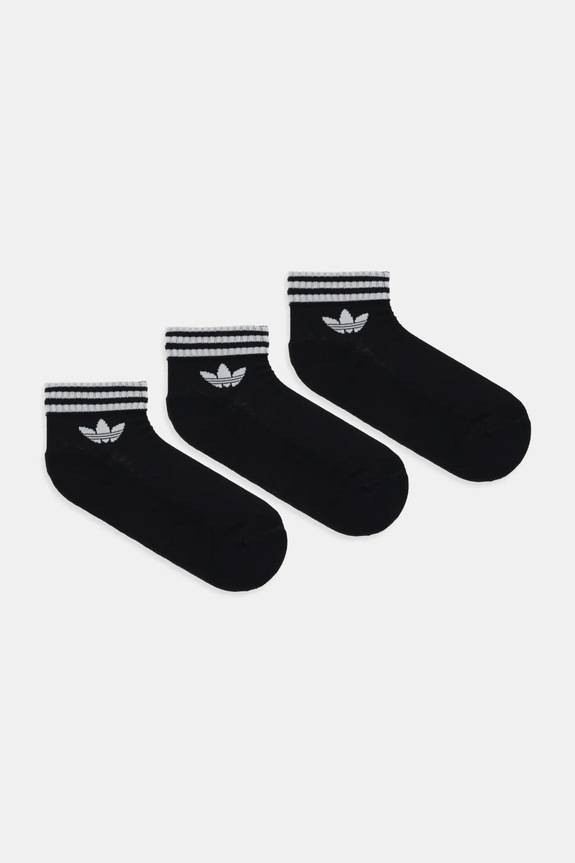 Ponožky adidas Originals 3-pak dlhé ponožky čierna JV7436