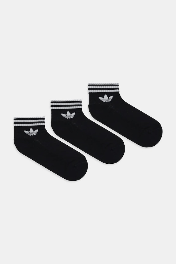 Ponožky adidas Originals 3-pak dlhé ponožky čierna JV7436