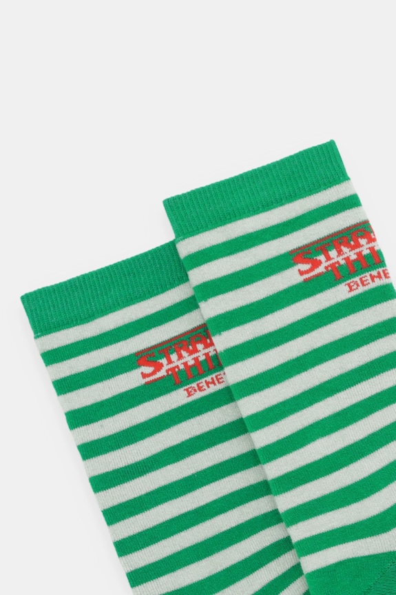 Ponožky United Colors of Benetton x Stranger Things 6AO32703A zelená SS26